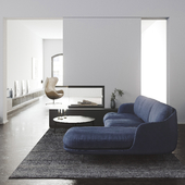 Visualization | Living Room | Lune Corner sofa - Fritz Hansen | Reference