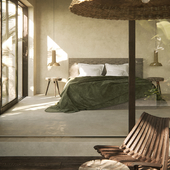 Bedroom in tropic