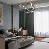 Light Complex Bedroom Visualization