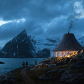 Fjordseeing shelter in Norway