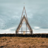 Minimalist church in Iceland