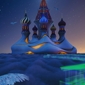 St. Basil's Cathedral. #chapter 3  #night