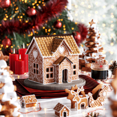 CGI Gingerbread House 3D
