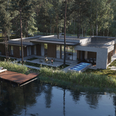 Forest house in the suburbs of Saint-Petersburg