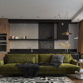 Studio apartment design-concept