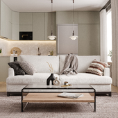 Modern flat in soft colors