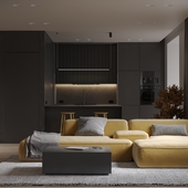Modern apartment living room