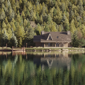 Lake House in the Forest