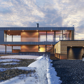 Визуализация загородного дома в Финляндии/ Visualization of a contemporary home in Finland.