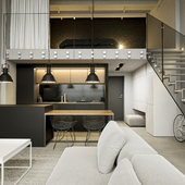 Loft Apartment | Archviz | UE5 | Lumen (сделано по референсу)