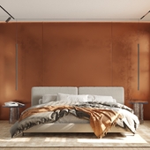 ЖК Neva Haus - оранжевая спальня
