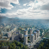Visualization of the Mixed-use complex in Dushanbe