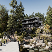 Lake Tahoe Cabins (сделано по референсу)