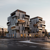 A MODERN APARTMENT BUILDING IN DELFT