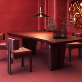 Boon dining table set by Atelier Pendhapa