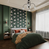 Green bedroom