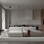 3ddd × BOCA ROOM Living Room & Hallway