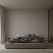 The minimalist master bedroom