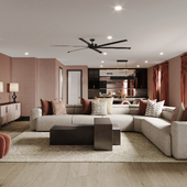 Modern Living Room – Visualization Only