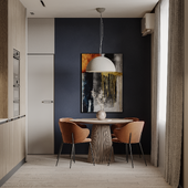 Japandi-Style Kitchen with Modern Minimalist Touches