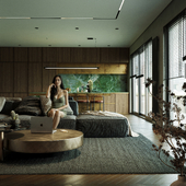 Living room at the port