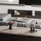 livingroom + kitchen