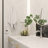 санузел в небольшой городской квартире