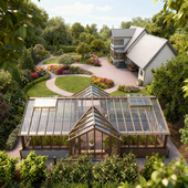 Старая усадьба с английской теплицей