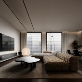 Интерьер кухни гостиной в стиле минимализм