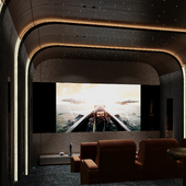 Cinema room. Design and visualization by Adil