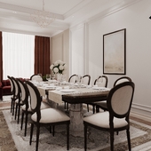 Зал в неоклассическом стиле