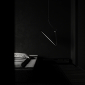 Monochrome Bedroom I Light on point