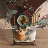 Kitchen & dining room in a country house