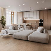 Interior visualization of the apartment