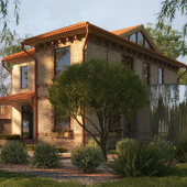 Визуализация загородного дома