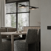 Кухня гостиная загородного дома