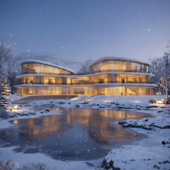 Концепция общественного павильона в природной и городской среде