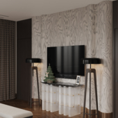 Спальная комната в частном доме