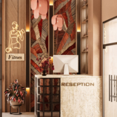 спортзал, ресепшен, спорт бар, дизайн