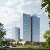 Business complex towers