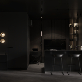 Однушка в темных цветах