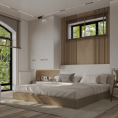 Modern & Minimalistic Bedroom | Interior Design& Visualization​​​​​​​.
