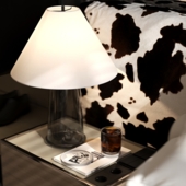Bedroom. Cow print & Dark luxury