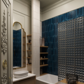 BathRoom Interior 3D Visualization​​​​​​​.
