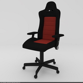 Кресло черно-красное