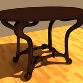 table in Art Nouveau style
