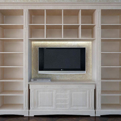 TV base with Bookshelf