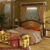 кровать,тумбочки,балдахин и софа