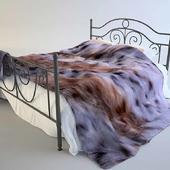 кровать с мехом