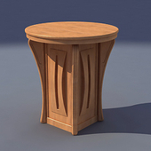 Высокий деревяный столик